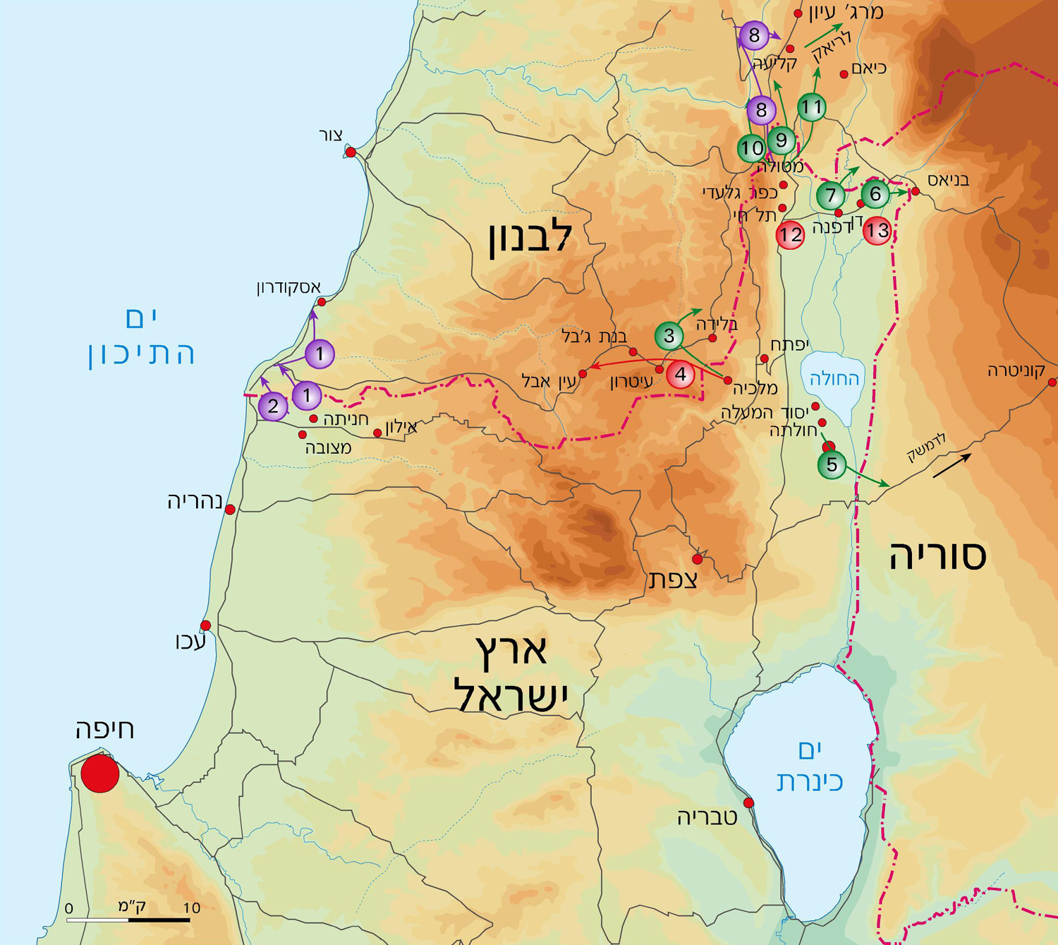 פריסת חוליות הפלמ"ח בסוריה 7-8 ביוני 1941  תמונה 