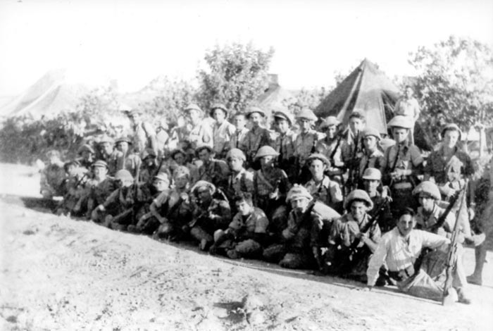 תמונה מחלקת גבע - לפני היציאה לקרב