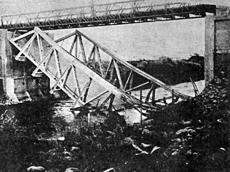 תמונה גשר שייך חוסיין המפוצץ ובצמוד החדש שנבנה