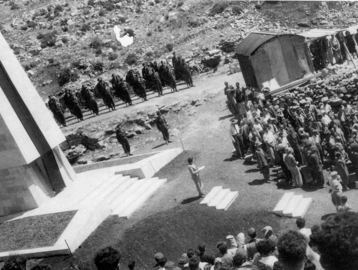 אנדרטת הזיכרון בקרית ענבים לנופלים בקרבות חטיבת "הראל"
