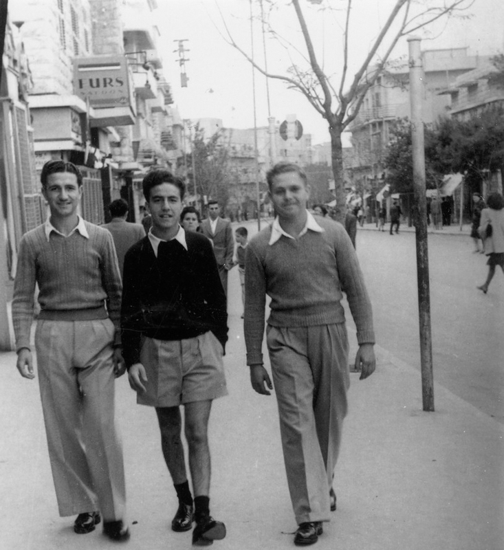 פלוגה ה' הדרומית, תיאור התמונה: קבוצת מעיין, הנוער העובד, מופיעים בתמונה: אריה מוטצקי, אלי מזרחי, שאול ספיר תמונה