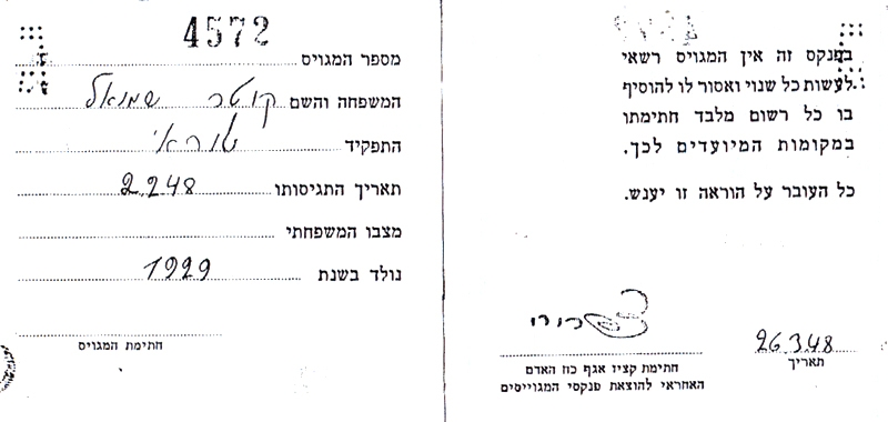 פנקס המגויס תמונה