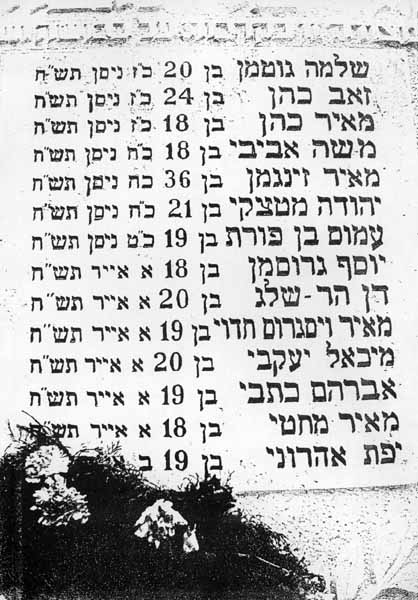 אנדרטה למגיני צפת תמונה