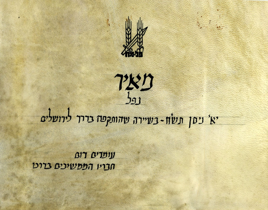 הודעה על נפילתו של מאיר תמונה