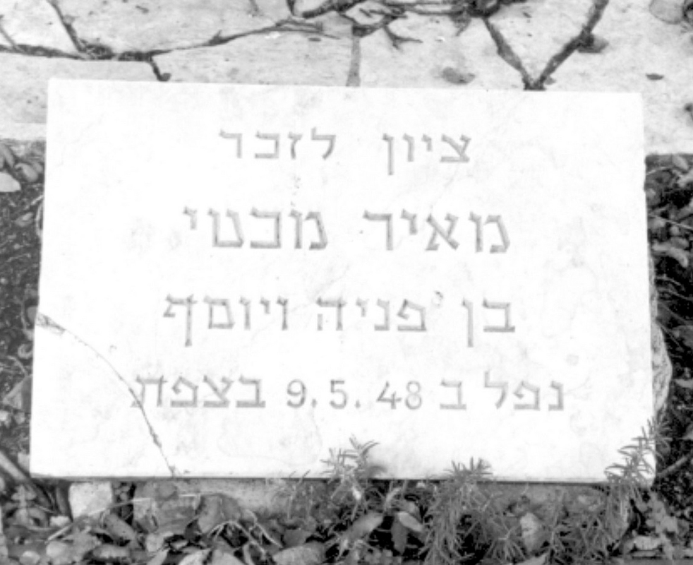 המצבה לזכרו של מאיר תמונה